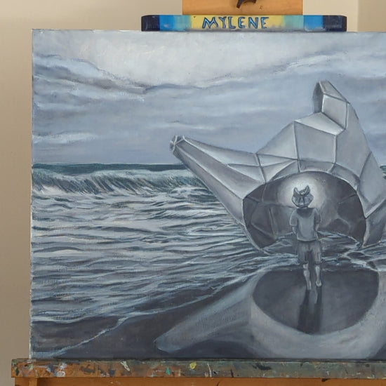 Grisaille process. Building the piece